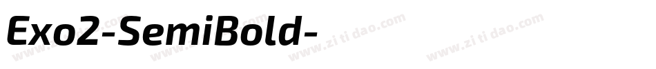 Exo2-SemiBold字体转换