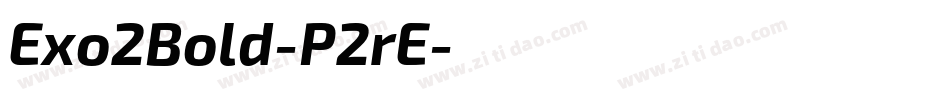 Exo2Bold-P2rE字体转换