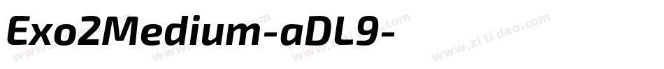 Exo2Medium-aDL9字体转换