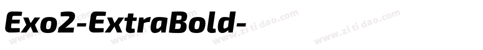 Exo2-ExtraBold字体转换