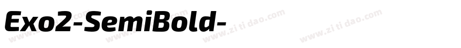 Exo2-SemiBold字体转换