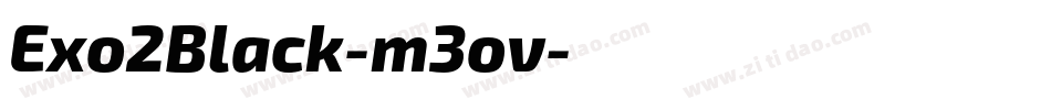 Exo2Black-m3ov字体转换
