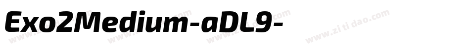 Exo2Medium-aDL9字体转换