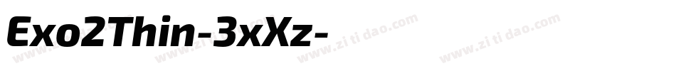 Exo2Thin-3xXz字体转换