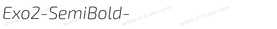 Exo2-SemiBold字体转换
