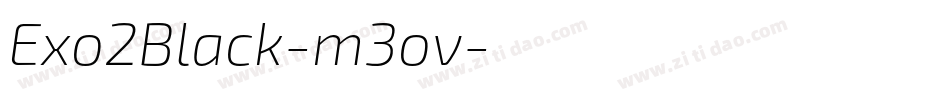Exo2Black-m3ov字体转换