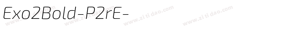 Exo2Bold-P2rE字体转换