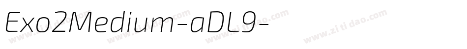 Exo2Medium-aDL9字体转换