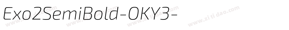 Exo2SemiBold-OKY3字体转换