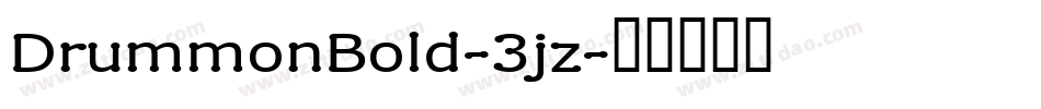DrummonBold-3jz字体转换