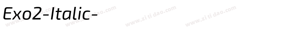 Exo2-Italic字体转换