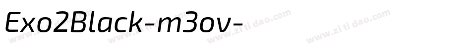 Exo2Black-m3ov字体转换