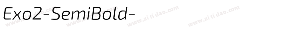 Exo2-SemiBold字体转换