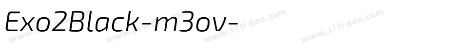 Exo2Black-m3ov字体转换