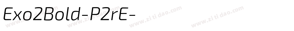 Exo2Bold-P2rE字体转换