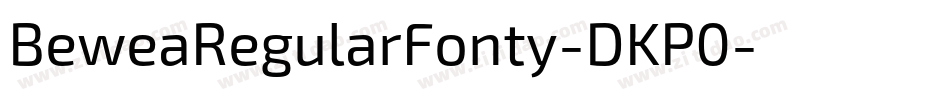BeweaRegularFonty-DKP0字体转换