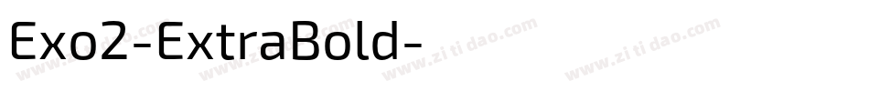Exo2-ExtraBold字体转换