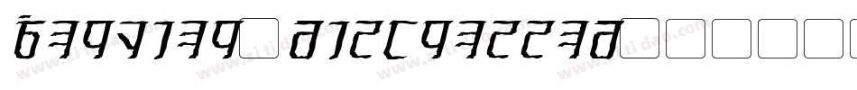BERNIER_Distressed字体转换
