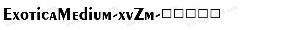 ExoticaMedium-xvZm字体转换