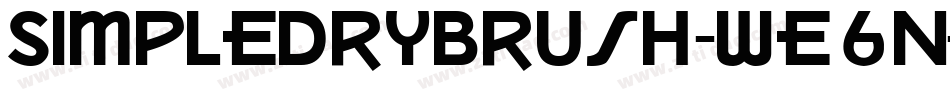 SimpleDryBrush-WE6n字体转换