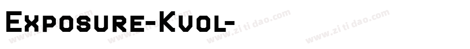 Exposure-Kvol字体转换