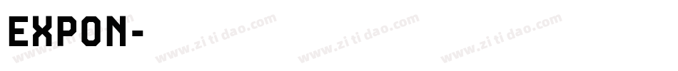 EXPON字体转换