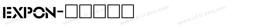 EXPON字体转换