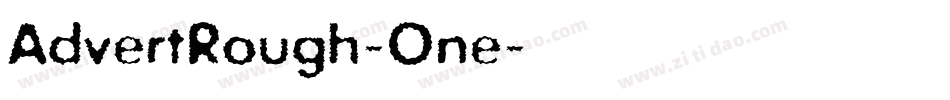 AdvertRough-One字体转换