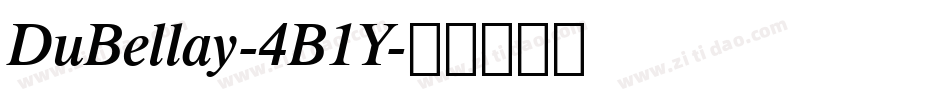 DuBellay-4B1Y字体转换