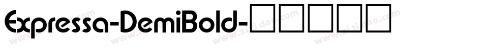 Expressa-DemiBold字体转换