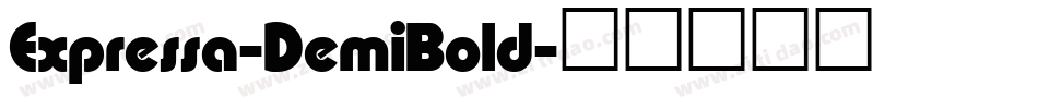 Expressa-DemiBold字体转换