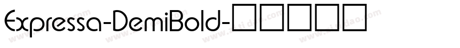 Expressa-DemiBold字体转换