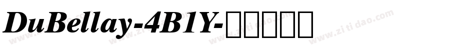 DuBellay-4B1Y字体转换