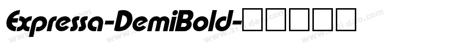 Expressa-DemiBold字体转换
