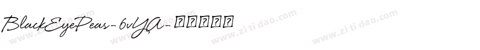 BlackEyePeas-6vYA字体转换