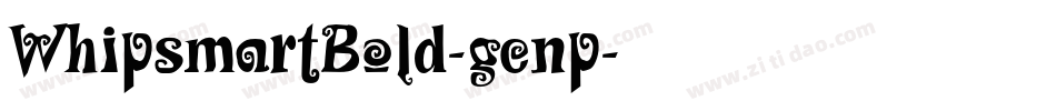 WhipsmartBold-genp字体转换