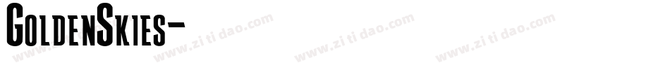 GoldenSkies字体转换