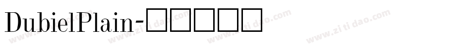 DubielPlain字体转换