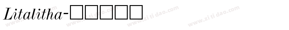Litalitha字体转换