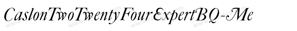 CaslonTwoTwentyFourExpertBQ-Medium字体转换