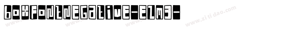 BoxFontNegative-e2M3字体转换