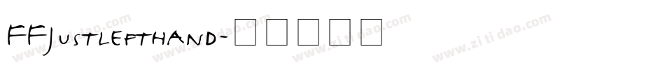 FFJustlefthand字体转换