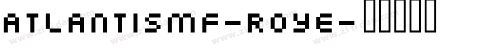 AtlantisMf-R0ye字体转换