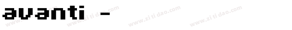 avanti字库字体转换