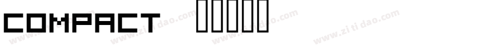 Compact字体转换