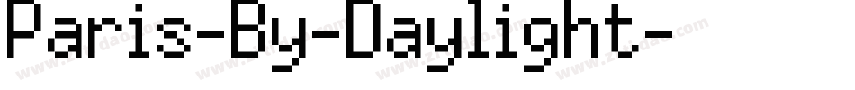 Paris-By-Daylight字体转换