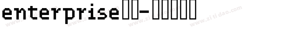 enterprise字体字体转换