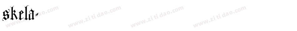 skela字体转换