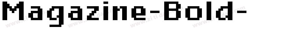 Magazine-Bold字体转换