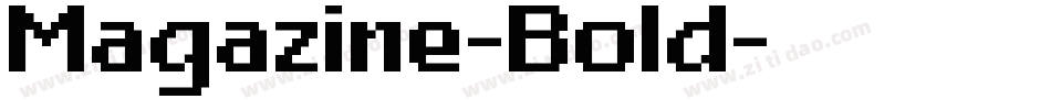 Magazine-Bold字体转换
